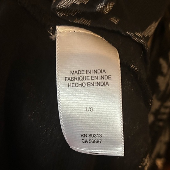 Lucky Brand Black and White Patterned Blouse - Picture 9 of 10